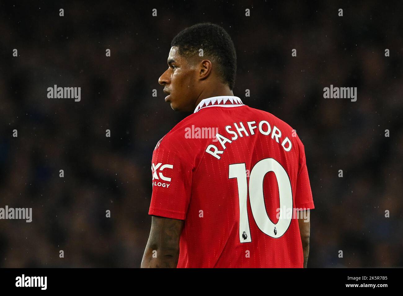Number 10 Rashford Marcus Rashford #10 of Manchester United during the Premier League ...