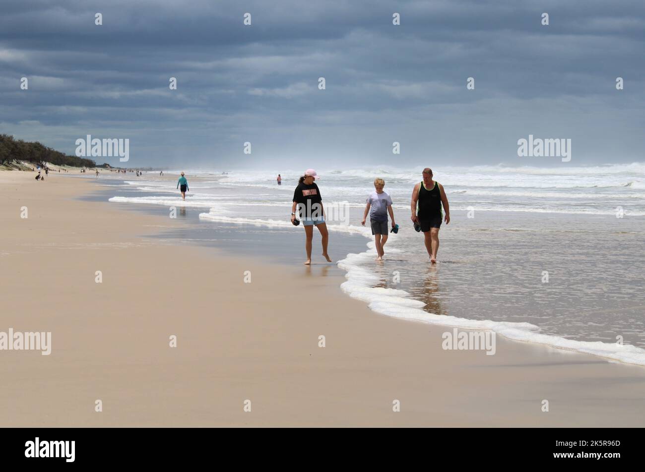Main Beach, Gold Coast Australia, Outdoor Beach Lifestyle Stock Photo