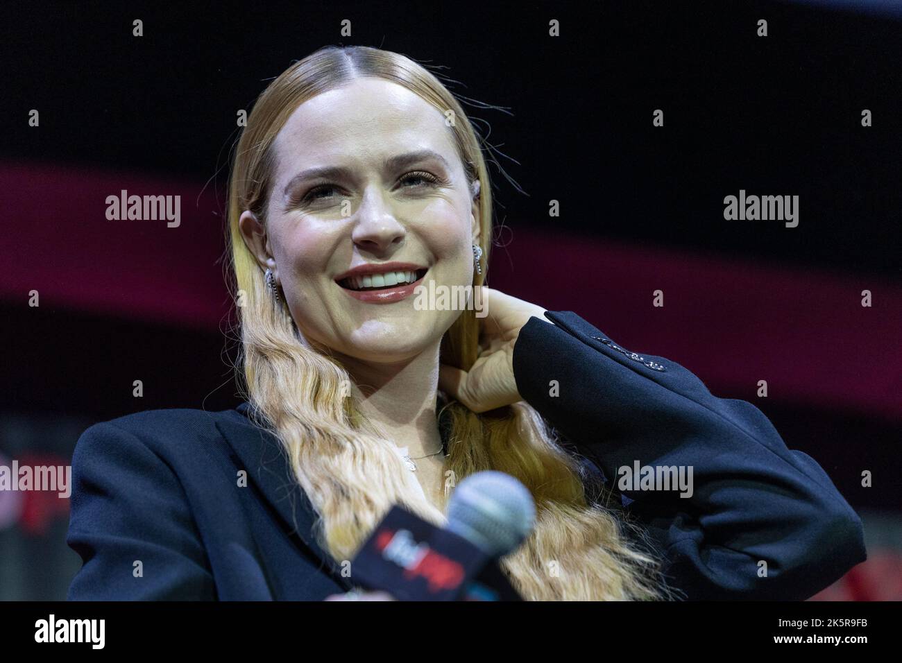 Evan Rachel Wood attends panel WEIRD: The Al Yankovic Story during New