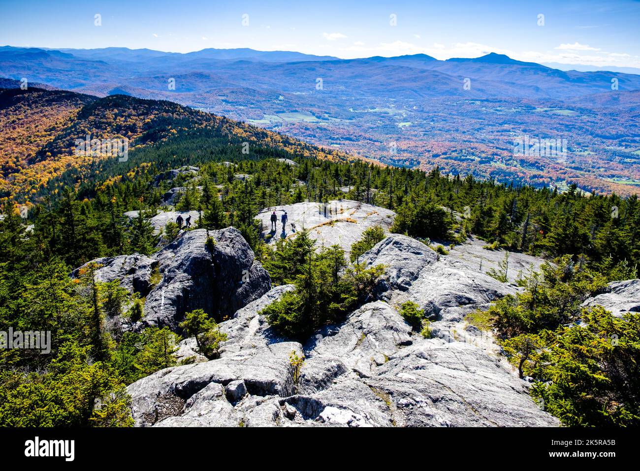 White Rocks Vt The vibrant colors of autumn foliage surround White Rock Mountain in ...