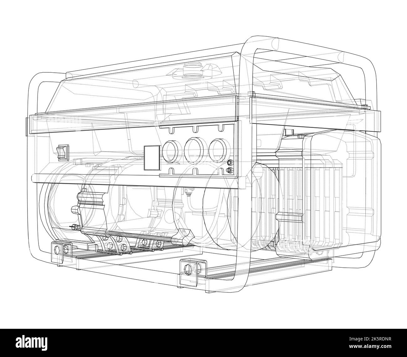 Electric Generator File Portable Electro Generator. Vector Stock Vector Image & Art - Alamy