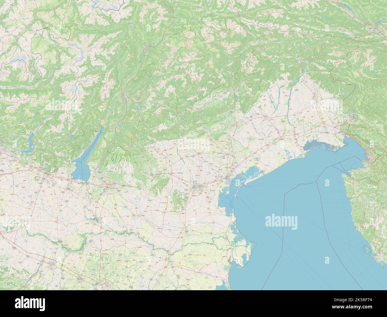 Veneto Region Of Italy Open Street Map Stock Photo Alamy Veneto Region Of Italy Open Street Map 2K5RF74 