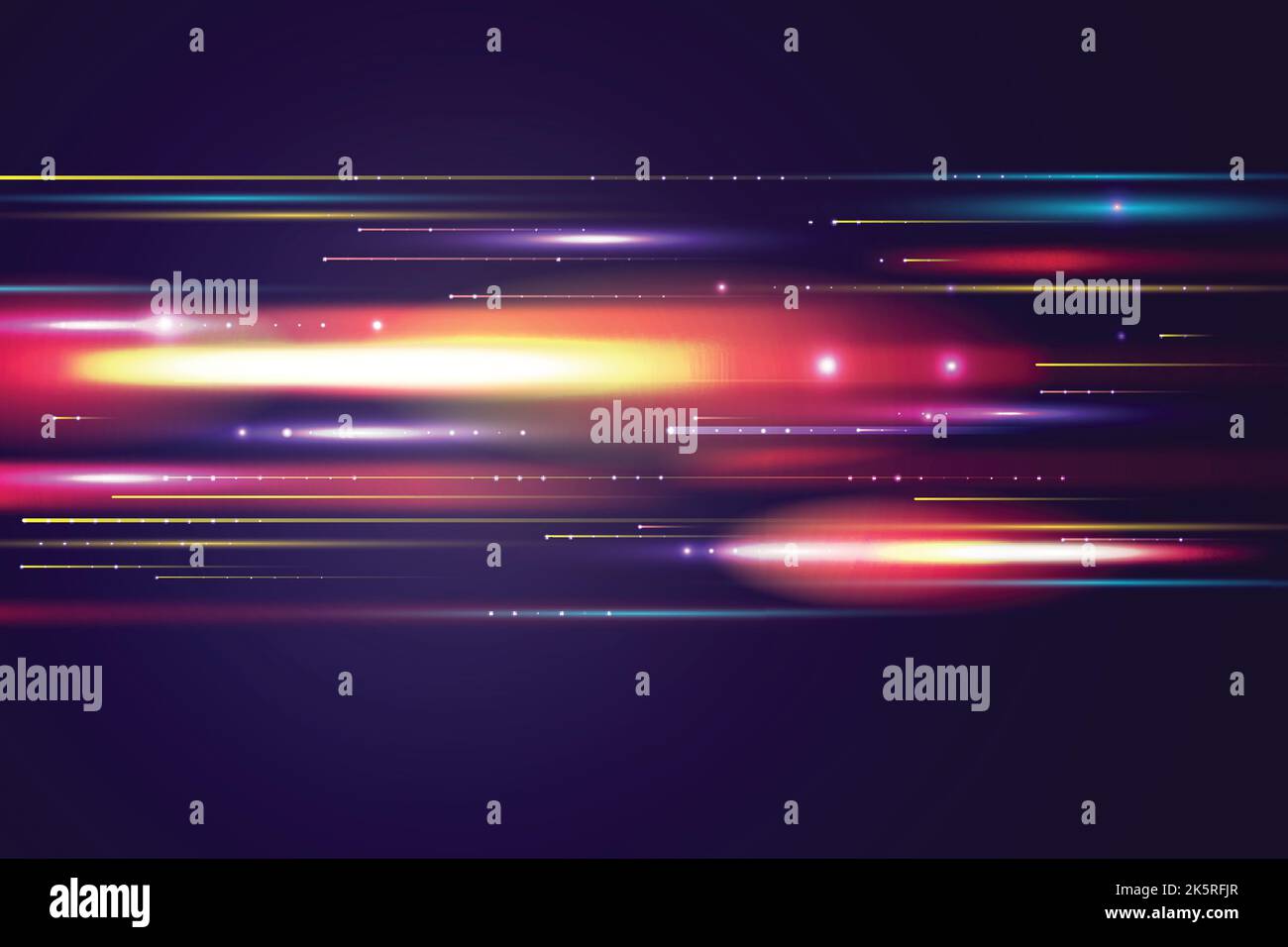 realistic neon speed motion background vector design illustration Stock