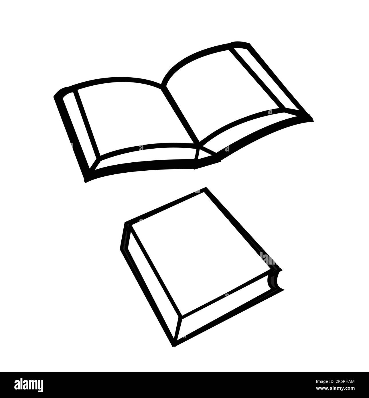 Open and close book set. book vector design. book icons collections