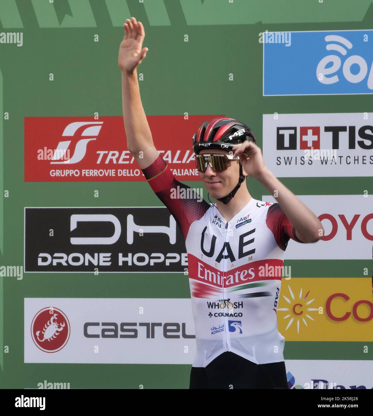 Tadej Pogacar before the tour of Lombardy, the last great classic