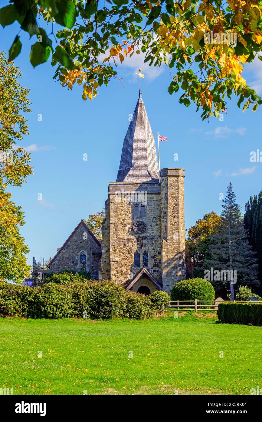 St James the Great church, Ewhurst Green, East Sussex, UK Stock Photo