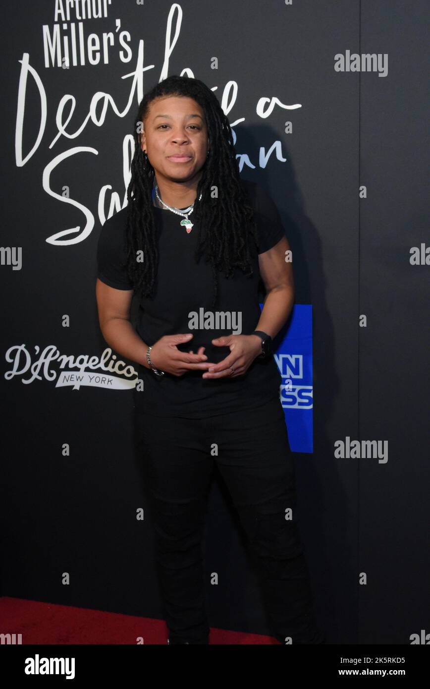 Punkie Johnson attends the Death of a Salesman Broadway opening night