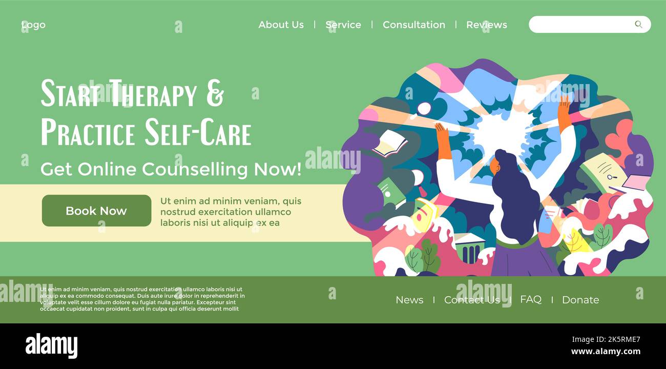 Restoring balance Stock Vector Images - Alamy - Online Therapy For Self-Care