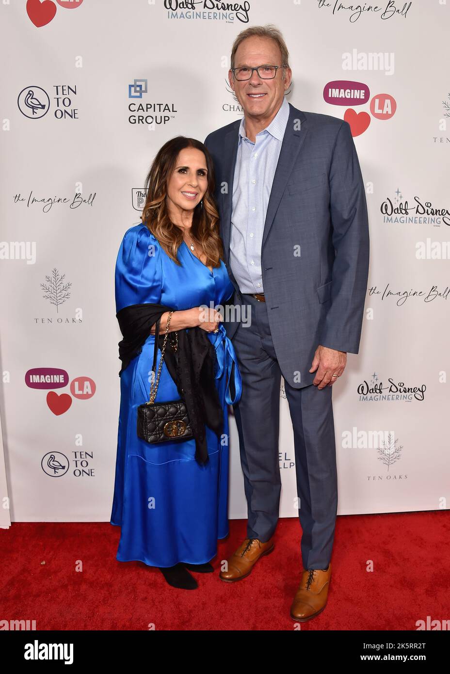 Los Angeles, USA. 09th Oct, 2022. Linda Rambis and Kurt Rambis walking the red carpet at The 7th Annual Imagine Ball presented by Imagine LA at The Peppermint Club in Los Angeles, CA on October 9, 2022. (Photo By Scott Kirkland/Sipa USA) Credit: Sipa USA/Alamy Live News Stock Photo