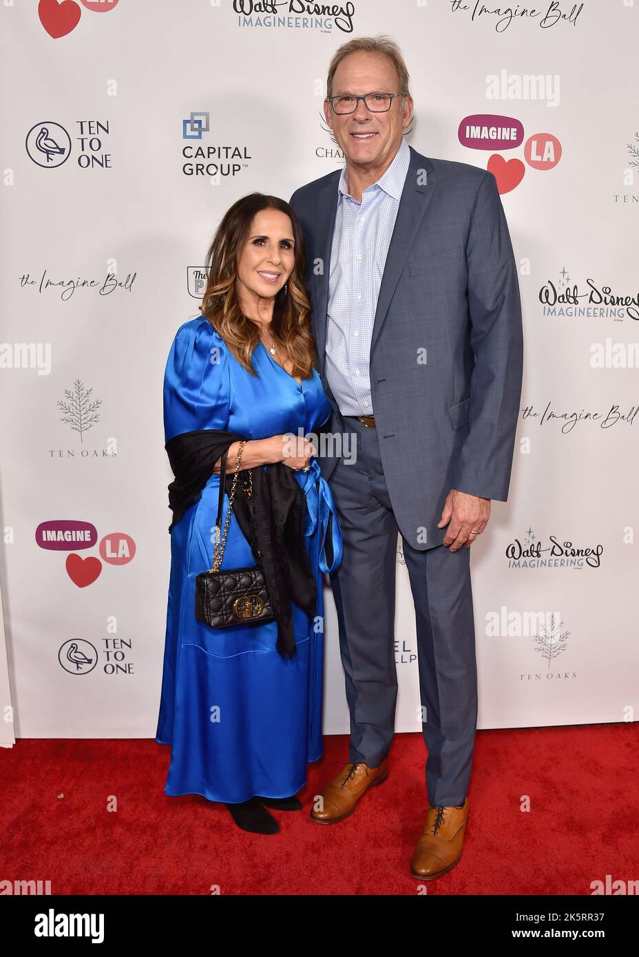 Los Angeles, USA. 09th Oct, 2022. Linda Rambis and Kurt Rambis walking the red carpet at The 7th Annual Imagine Ball presented by Imagine LA at The Peppermint Club in Los Angeles, CA on October 9, 2022. (Photo By Scott Kirkland/Sipa USA) Credit: Sipa USA/Alamy Live News Stock Photo