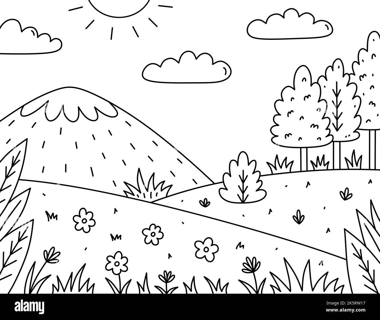 Landscape Coloring Pages  Best Coloring Pages For Kids