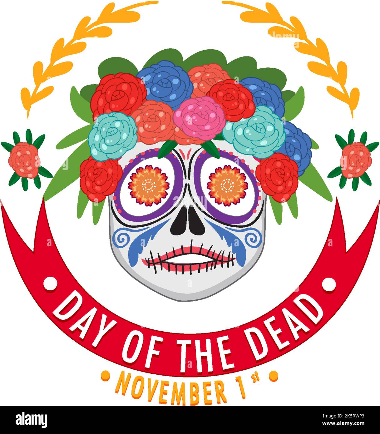 Day of the dead banner illustration Stock Vector Image & Art - Alamy