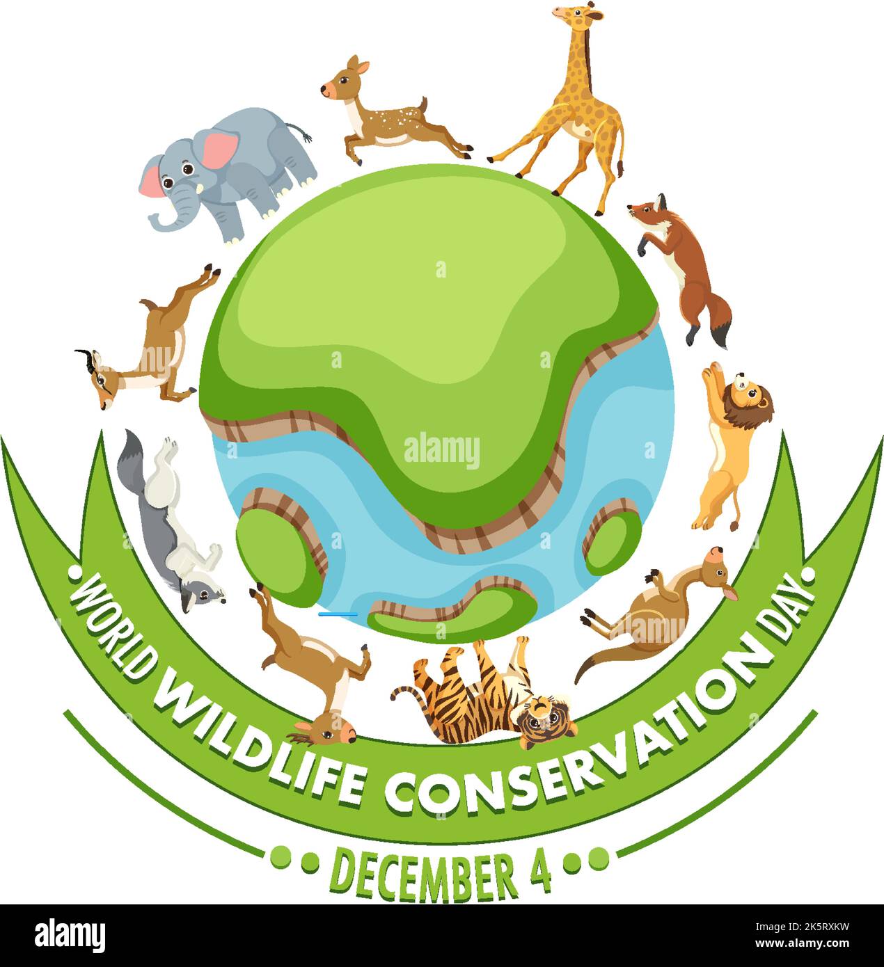 World Wildlife Conservation Day Poster Template Illustration Stock ...