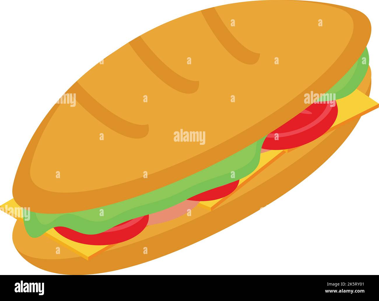Spanish sandwich icon isometric vector. Cuisine food. Meal vegetable Stock Vector