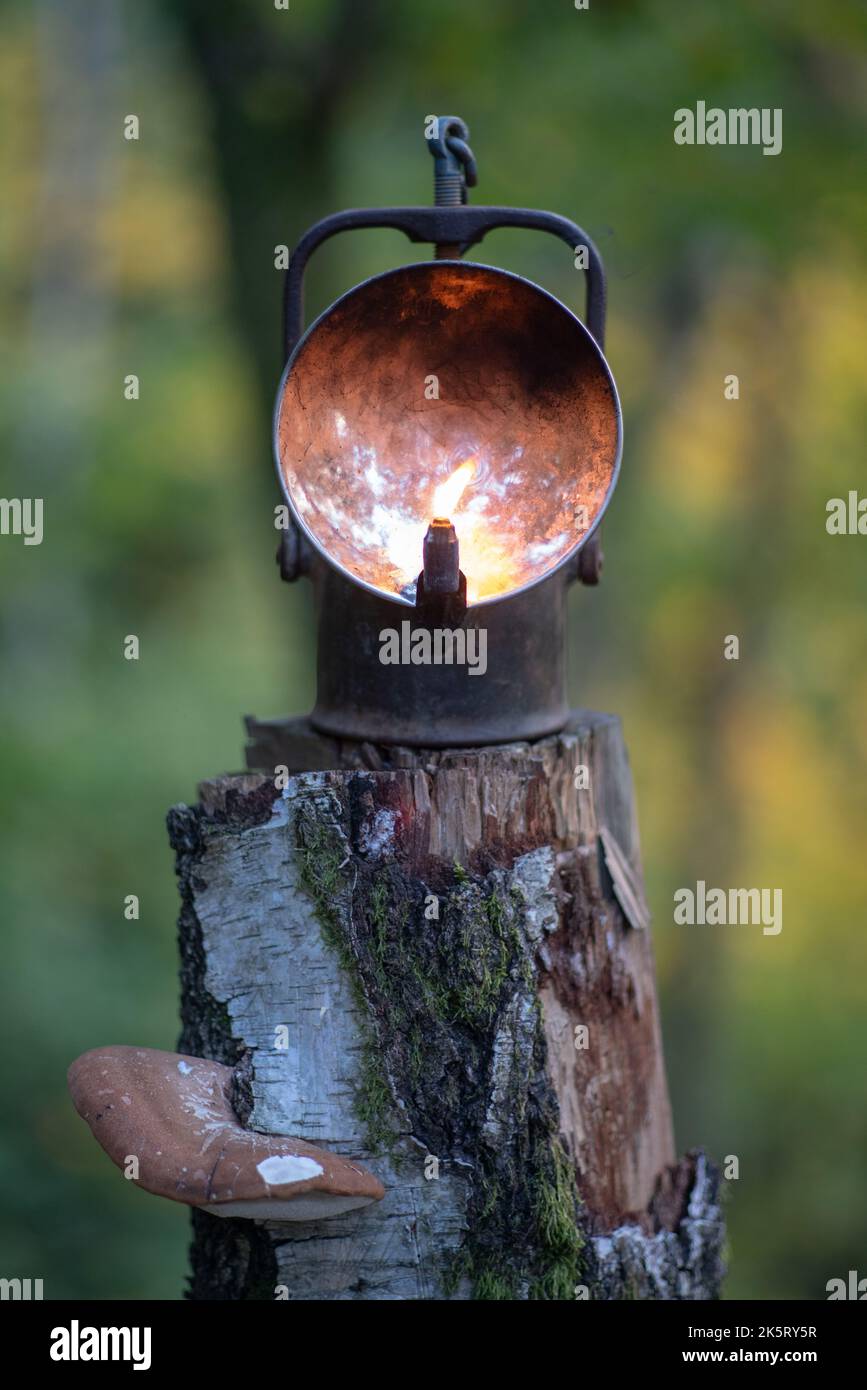 The light miners lamp hi-res stock photography and images - Alamy