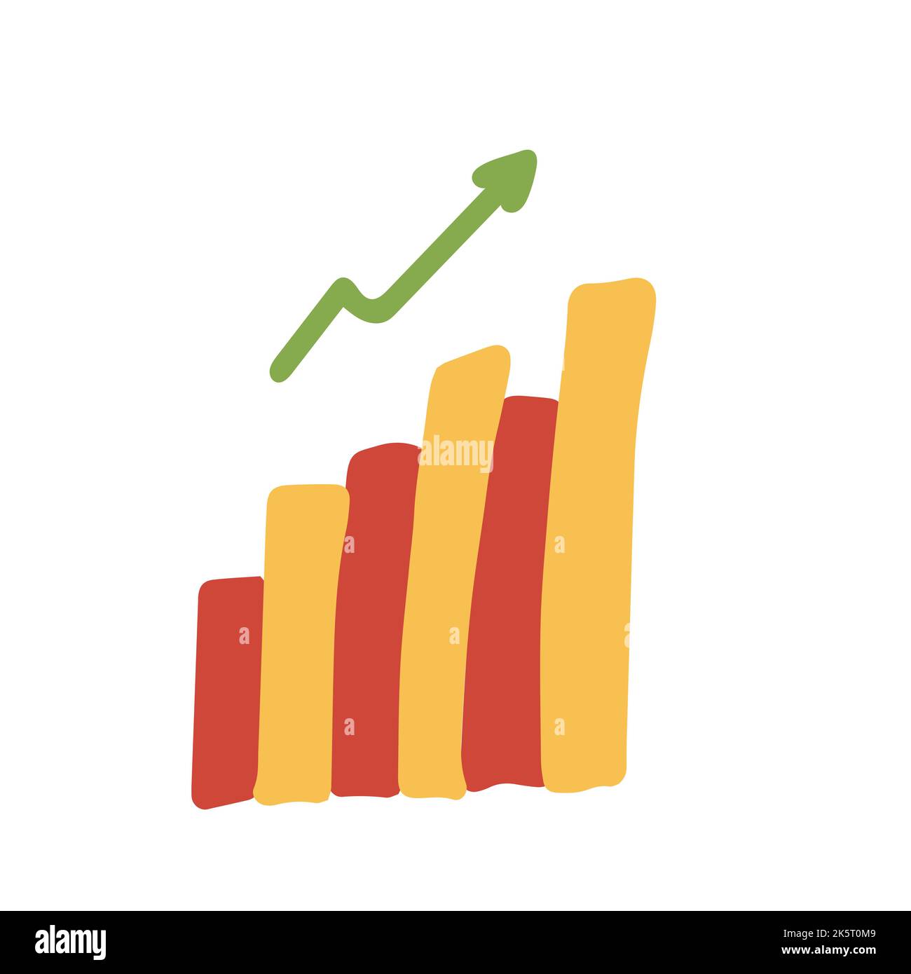 Growth icon in filled outline style. For your design, logo. Vector illustration Stock Vector