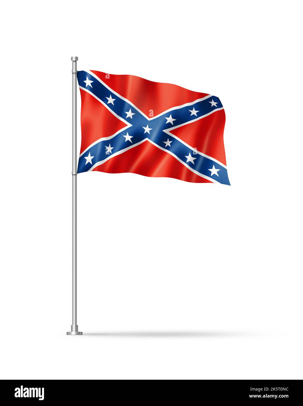 Confederate flag, 3D illustration, isolated on white Stock Photo Alamy