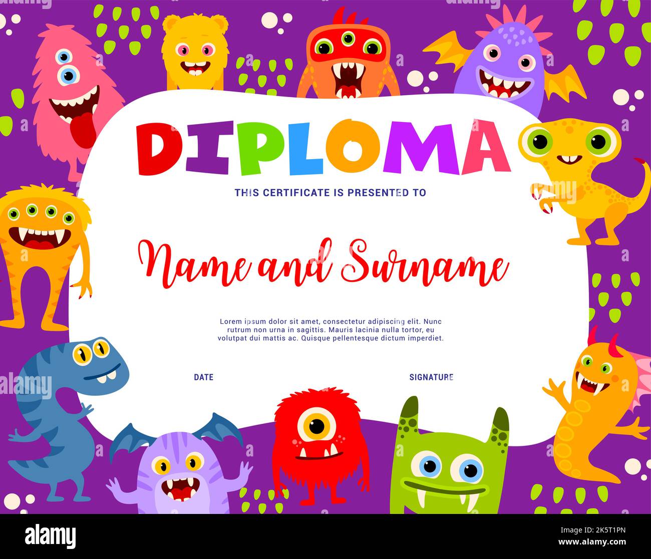 template-school-diploma-children-hi-res-stock-photography-and-images-page-7-alamy