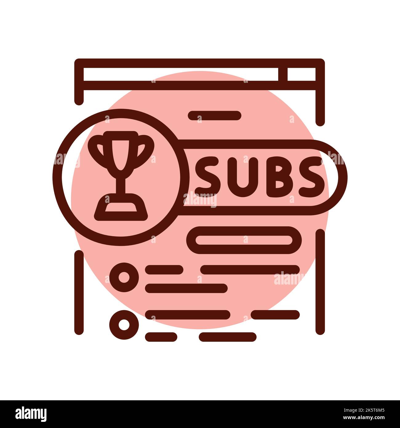 Premium subscribe line icon. Online promotion Stock Vector