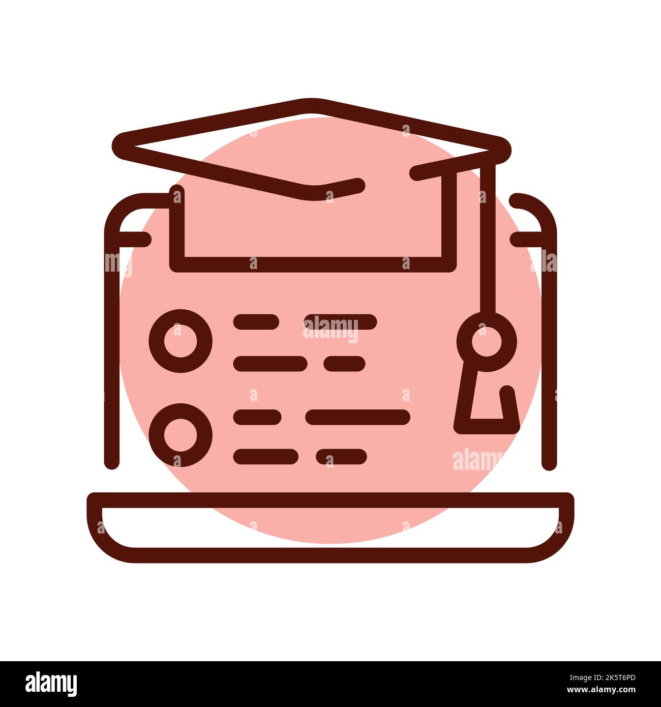 Streaming training line icon. Online promotion Stock Vector
