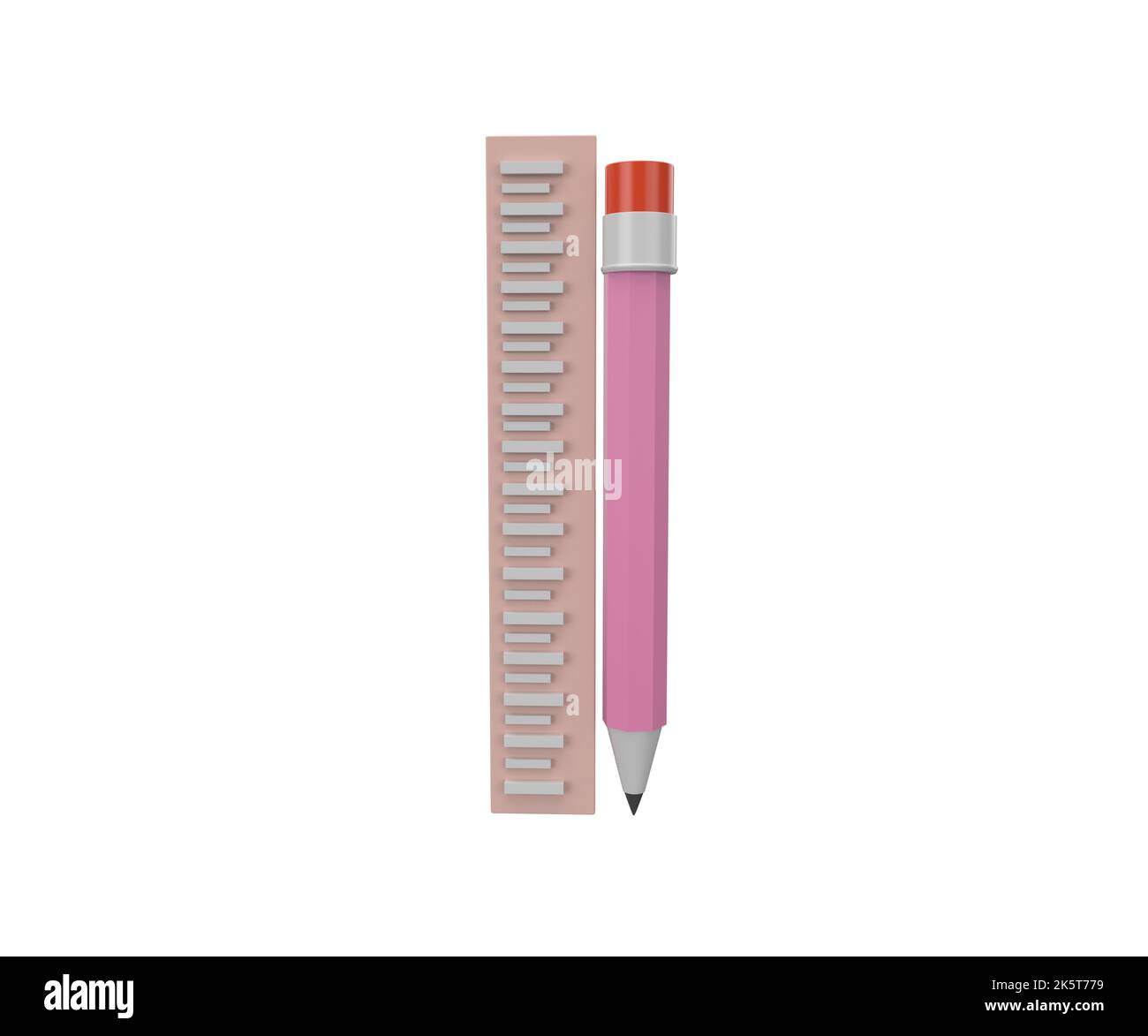 Ruler Scale Drawing 3d Rendering Stock Illustration 1369814081