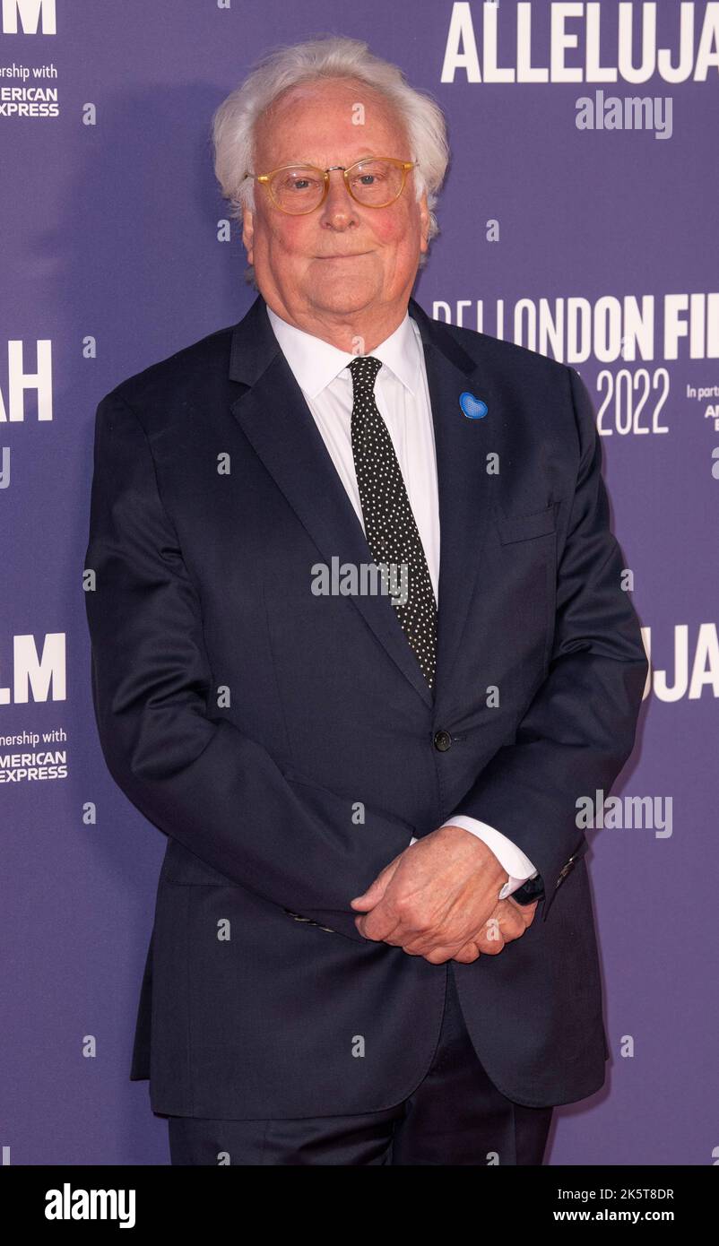London, UK. 09th Oct, 2022. Sir Richard Eyre attends the 'Allelujiah' European Premiere during the 66th BFI London Film Festival at Southbank Centre on October 09, 2022 in London, England UK. photo by Gary Mitchell Credit: Gary Mitchell, GMP Media/Alamy Live News Stock Photo