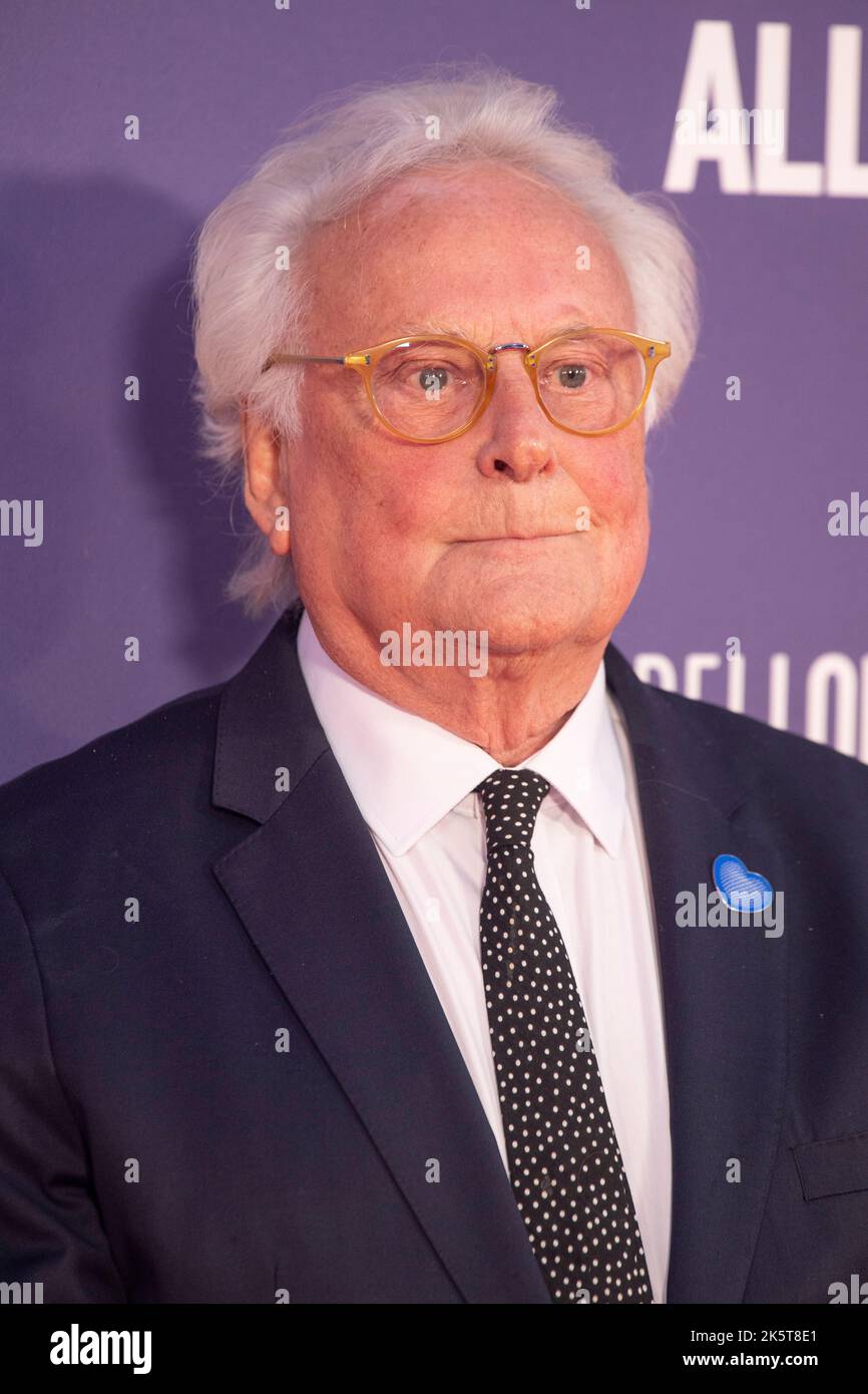 London, UK. 09th Oct, 2022. Sir Richard Eyre attends the 'Allelujiah' European Premiere during the 66th BFI London Film Festival at Southbank Centre on October 09, 2022 in London, England UK. photo by Gary Mitchell Credit: Gary Mitchell, GMP Media/Alamy Live News Stock Photo