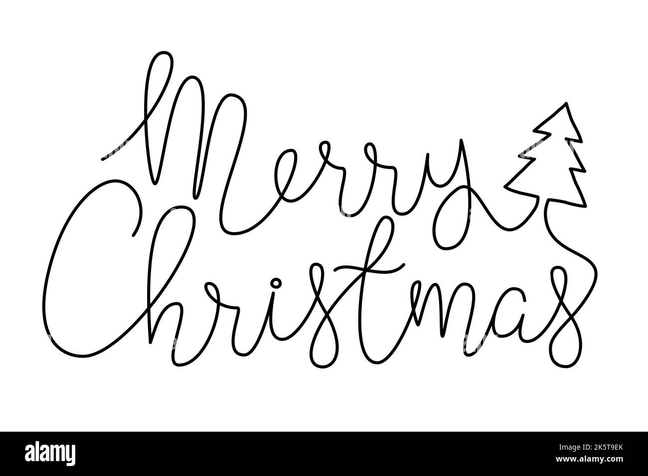 Merry Christmas Banner For Tree 