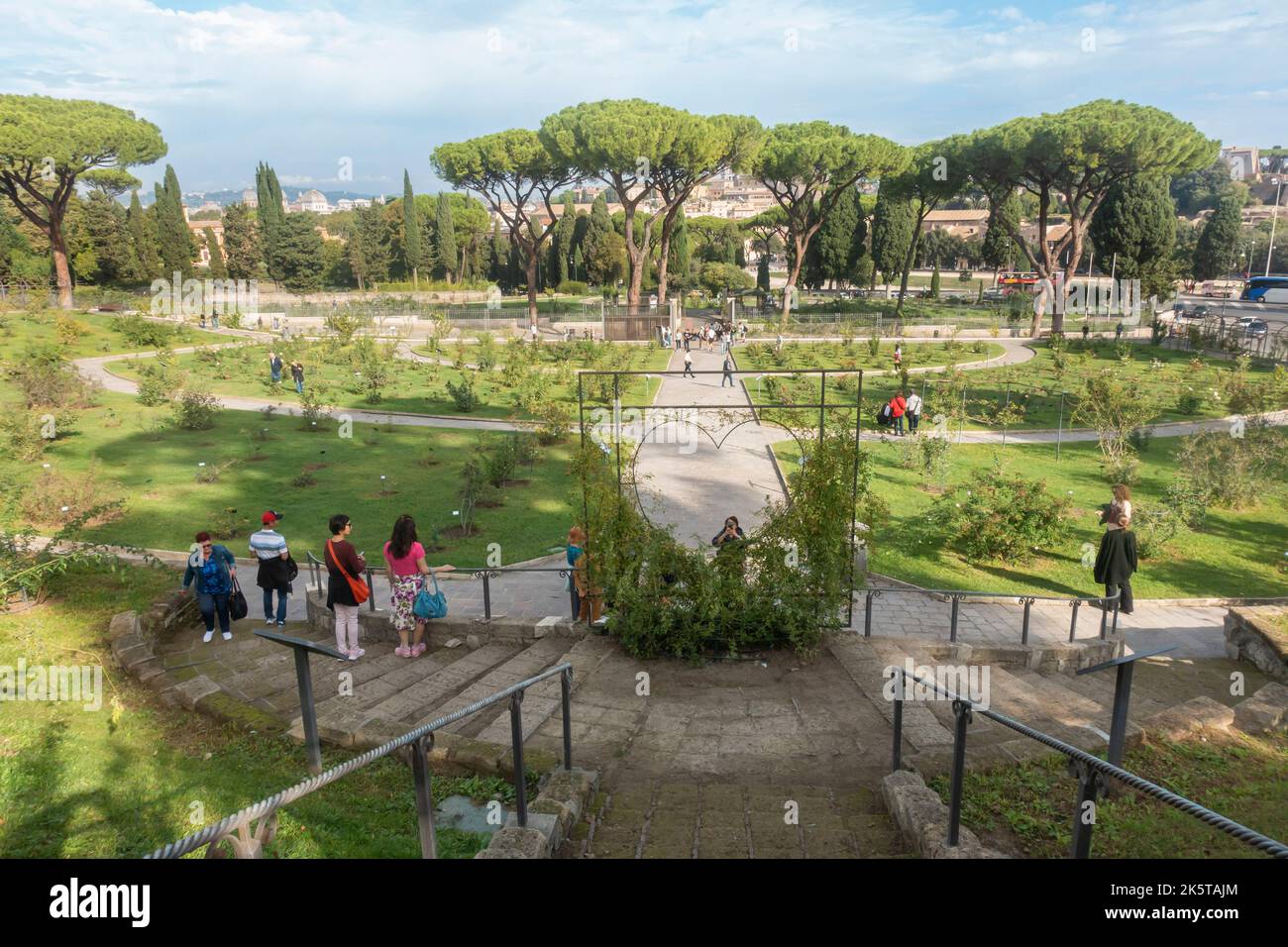 Rome, Italy - October 2022 - Roseto Comunale, The Municipal Rose Garden ...