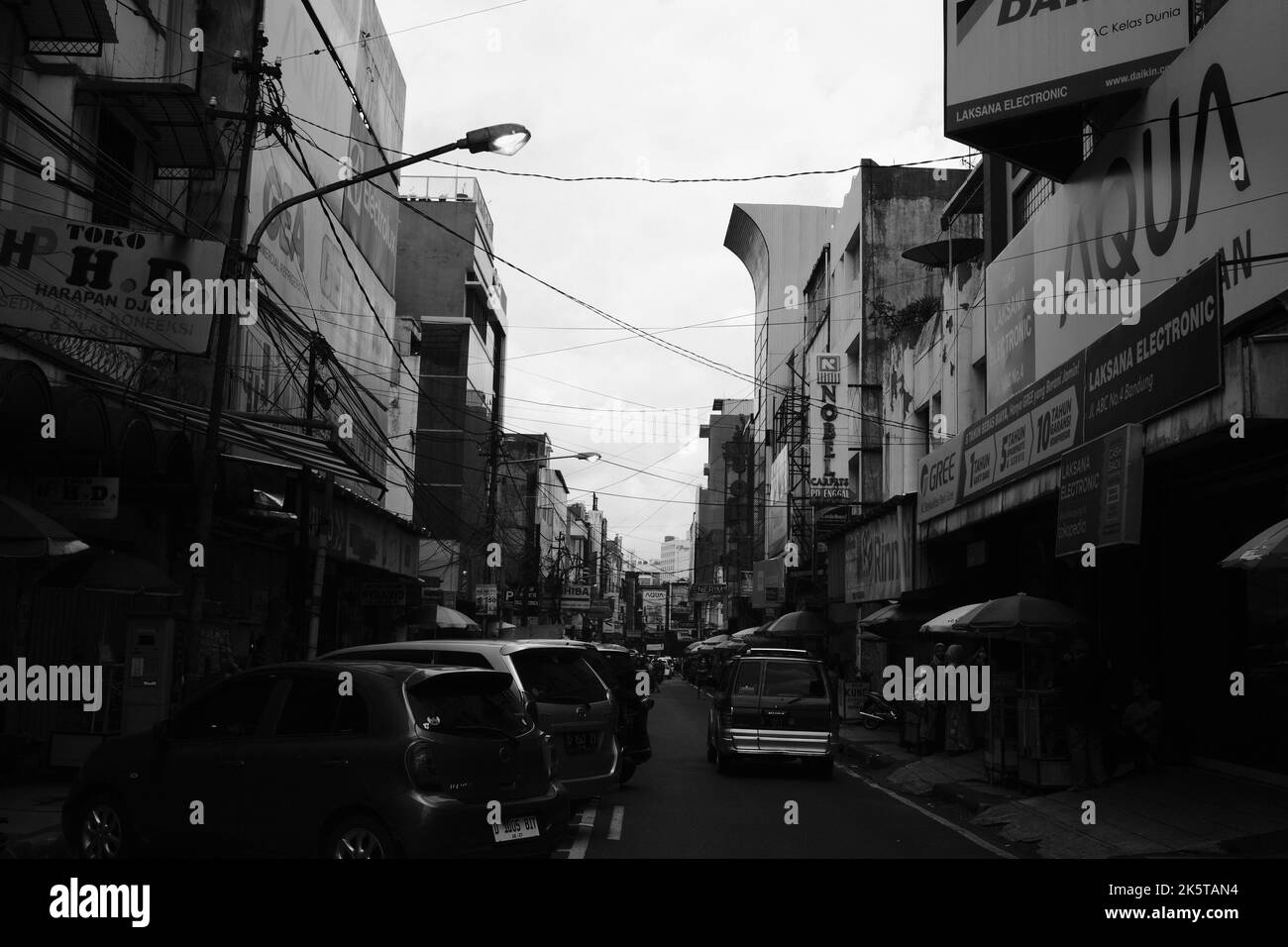 Bandung, West Java, Indonesia - 09 October, 2022 : City streets