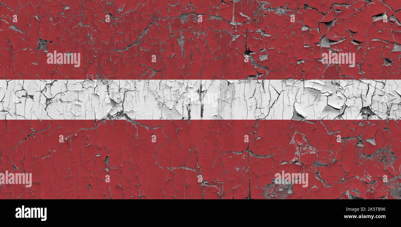 3D Flag of Latvia on an old stone wall background Stock Photo - Alamy