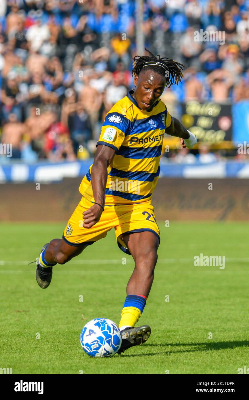 February 18, 2023, Parma, Emilia Romagna, Italy: Tardini Stadium, 18.02.23  Woyo Coulibaly (26 Parma) during the Serie B match between Parma and Ascoli  at Tardini Stadium in Parma, Italia Soccer (Credit Image: ©