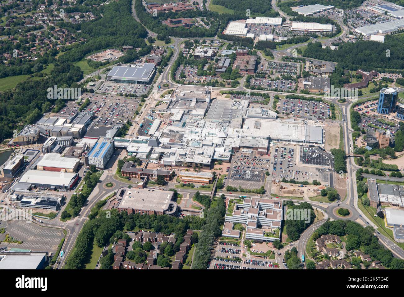The town centre, shopping centre and New Town, Telford, Shropshire