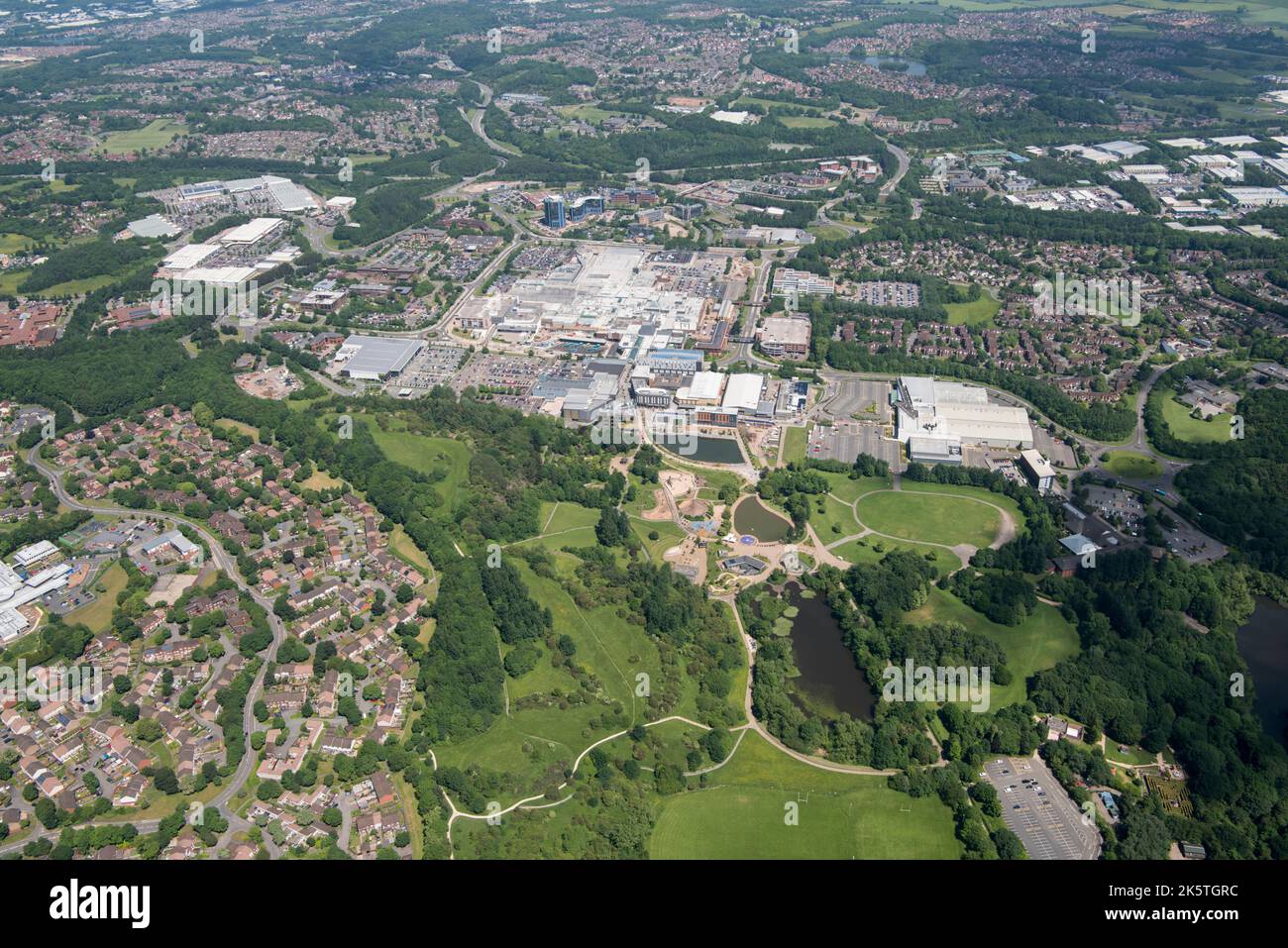 The town centre, shopping centre and New Town, Telford, Shropshire