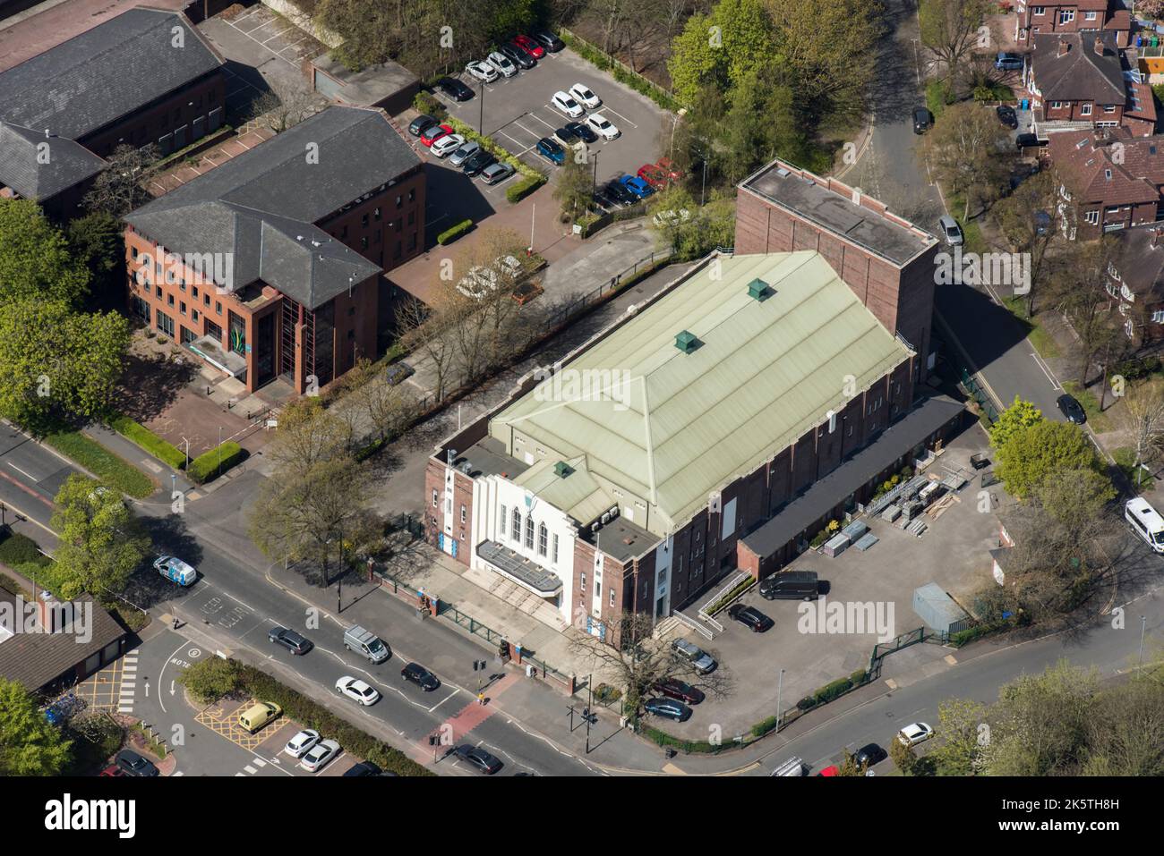 The former Forum Cinema, Palatine Road, Northenden, Manchester, 2021. It closed as the ABC cinema in 1974 and was subsequently acquired by the Jehovah's Witness organisation, Manchester, 2021. Stock Photo