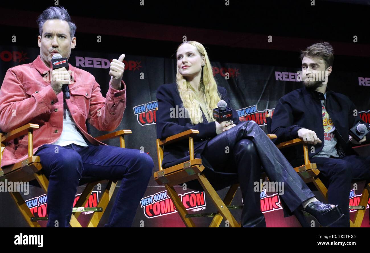 October 09, 2022 Eric Appel, Evan Rachel Wood, Daniel Radcliffe attend ...