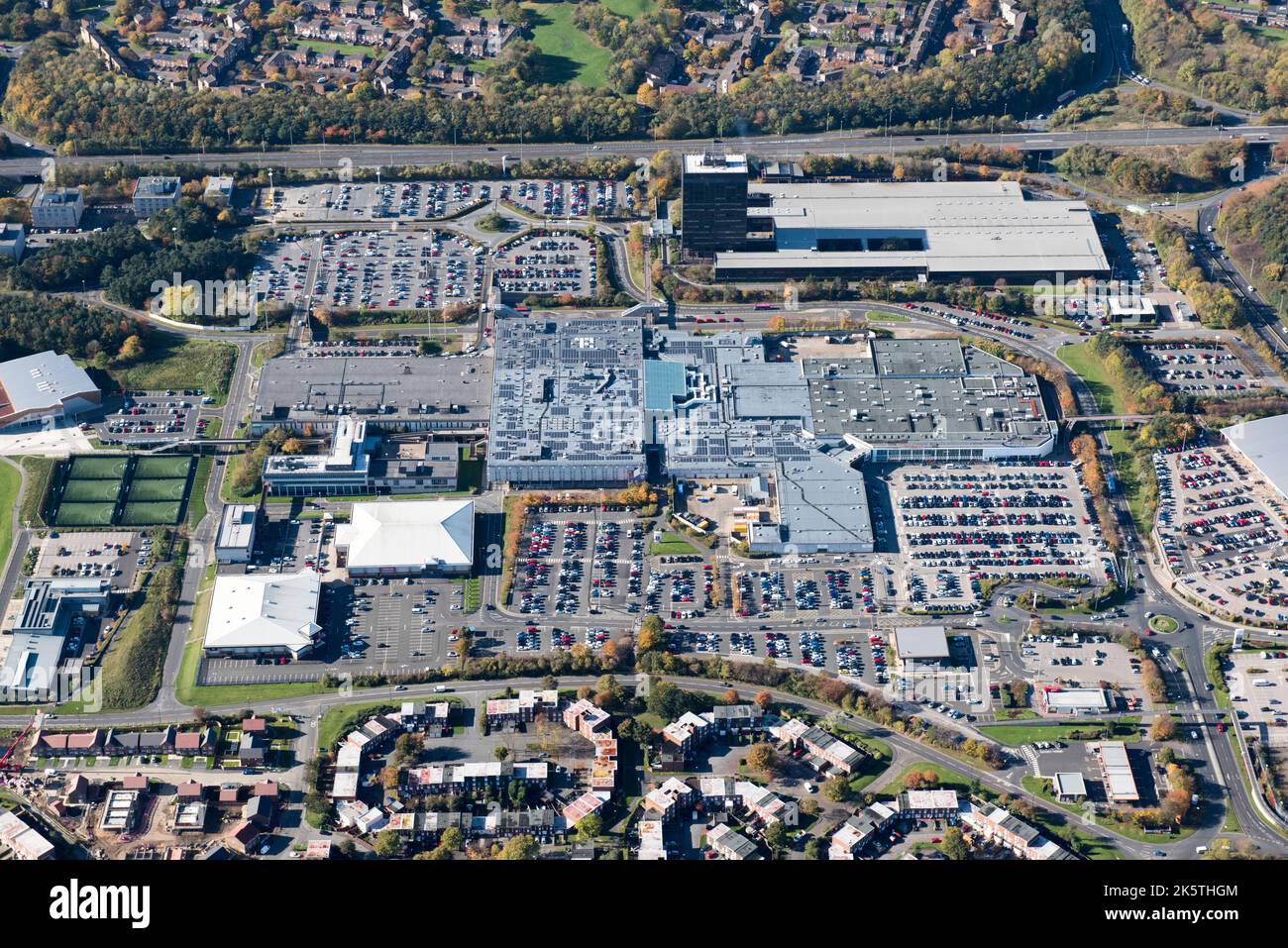 The town centre, shopping centre and New Town, Washington, Tyne and Wear, 2018 Stock Photo Alamy