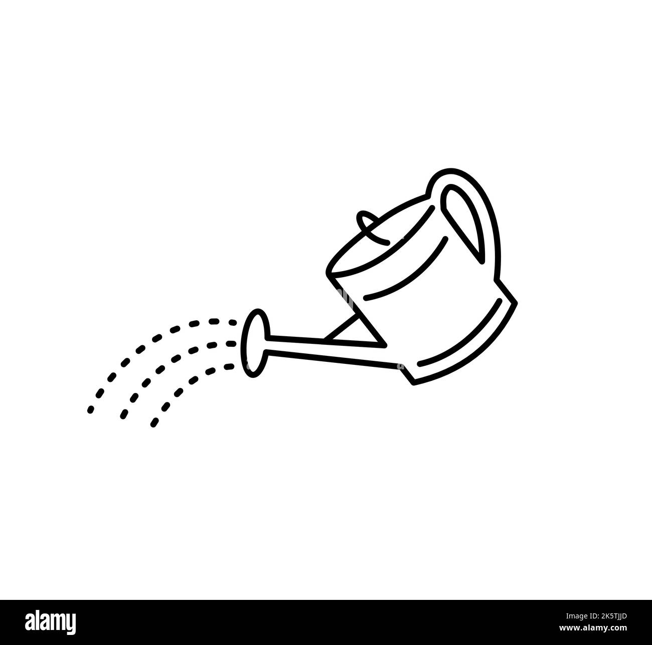 Water Pouring From Watering Can Black And White Stock Photos Images 