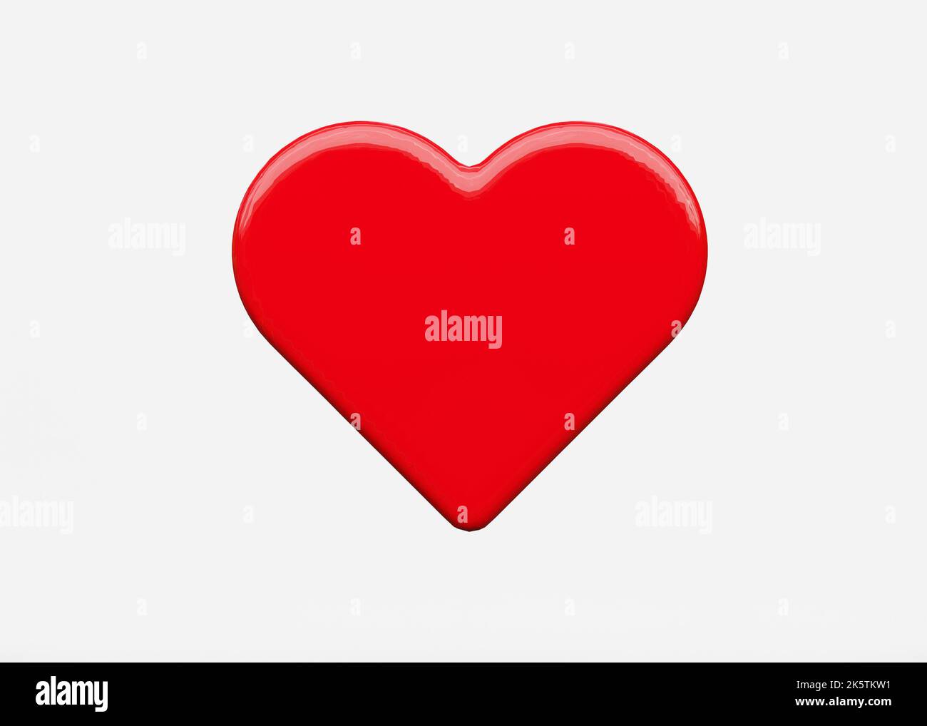 isolated of 3d render heart shape for love related concept Stock Photo ...