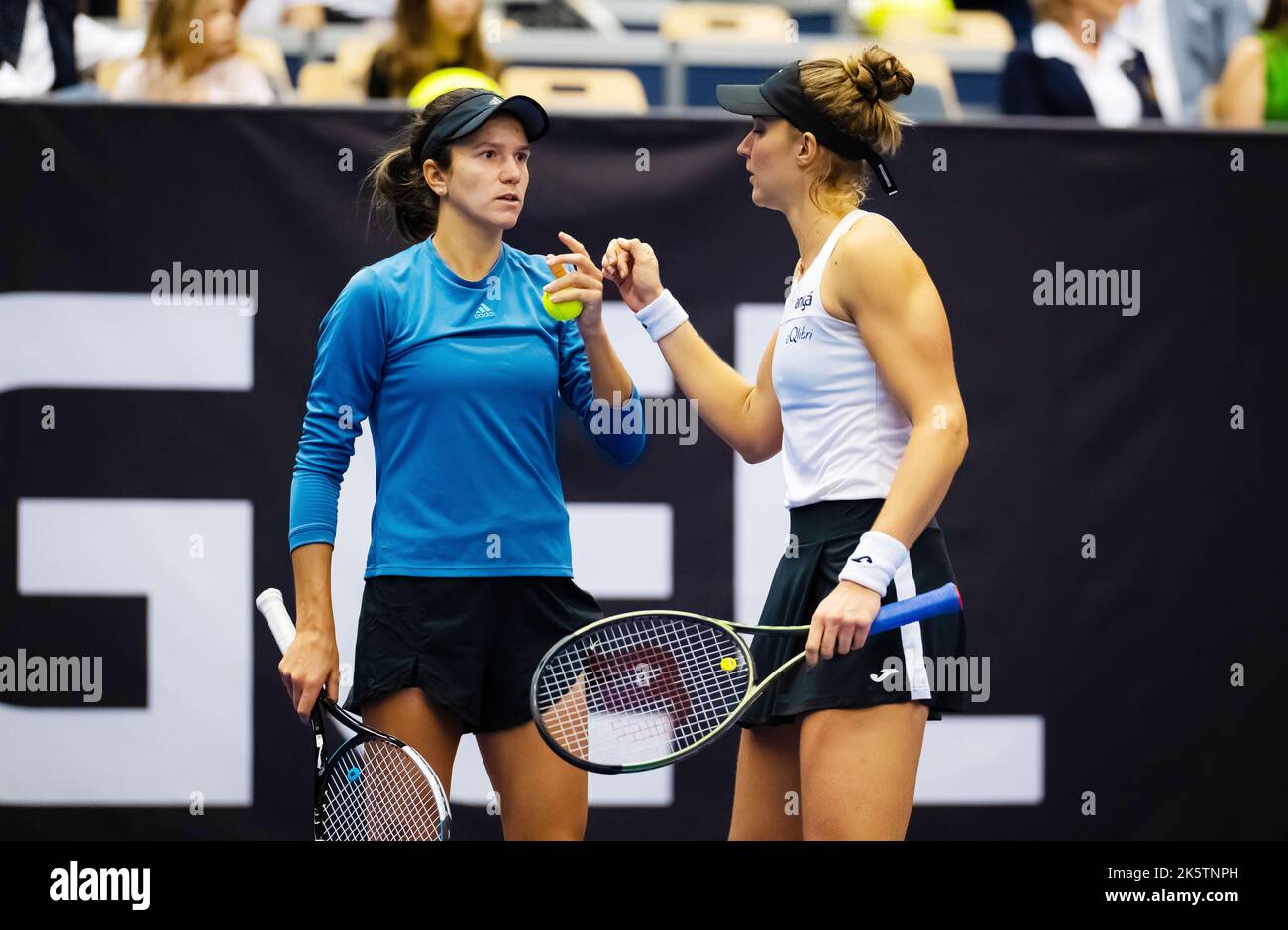 Anna Danilina of Kazakhstan & Beatriz Haddad Maia of Brazil in action