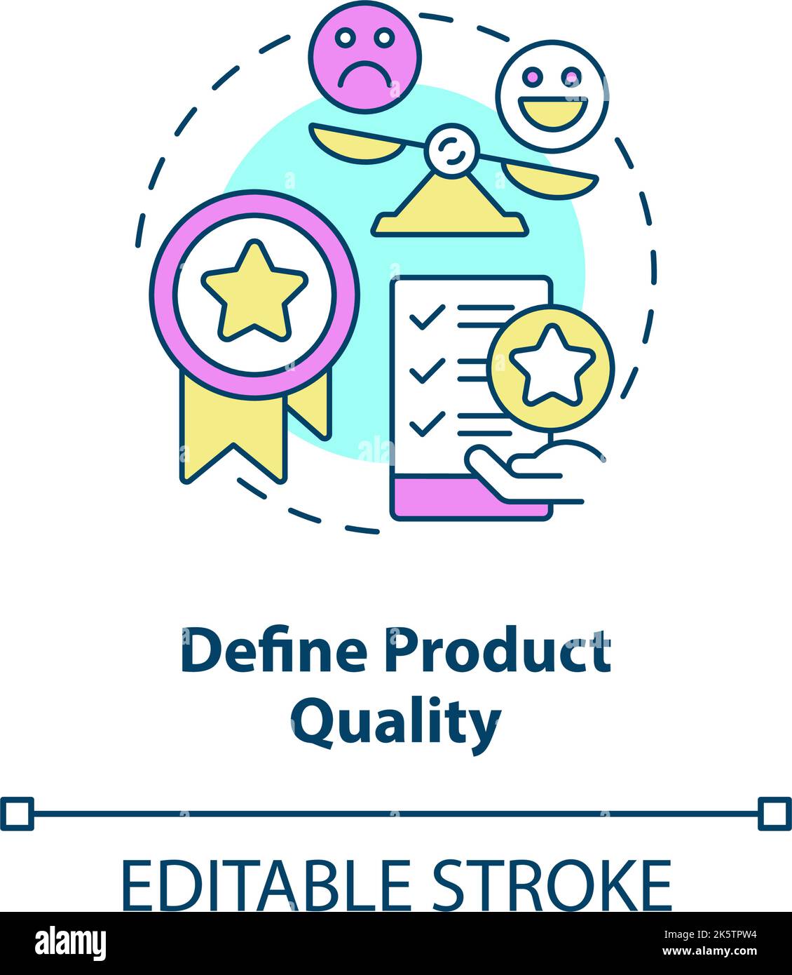 Define product quality concept icon Stock Vector Image & Art Alamy