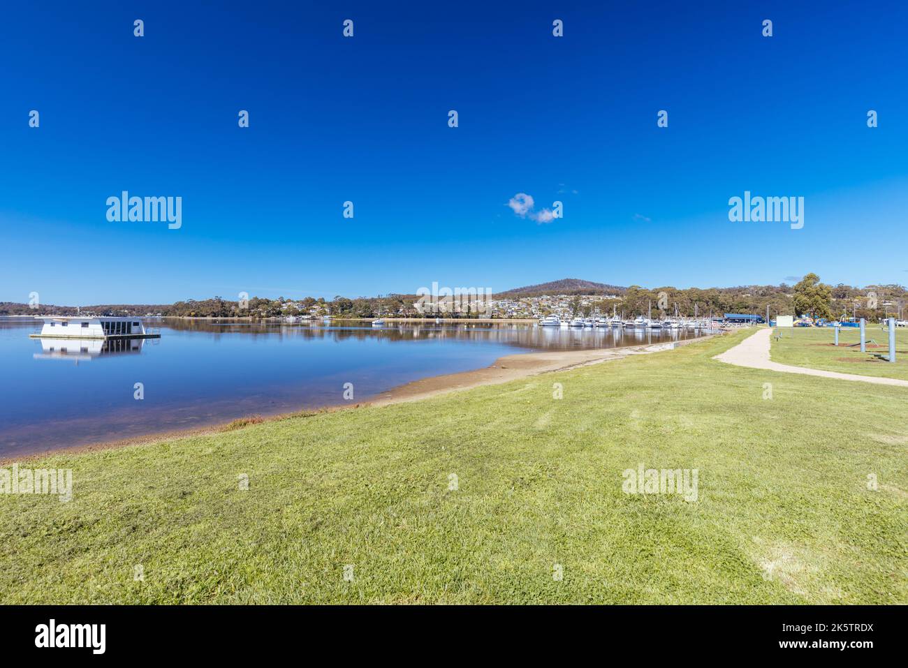 St Helens Waterfront in Tasmania Australia Stock Photo Alamy