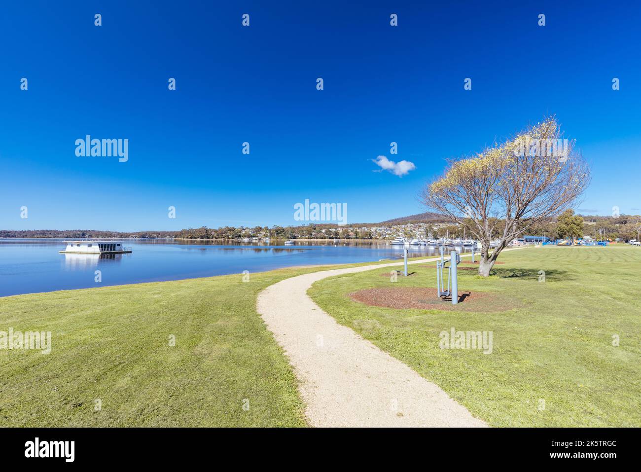 St Helens Waterfront in Tasmania Australia Stock Photo Alamy