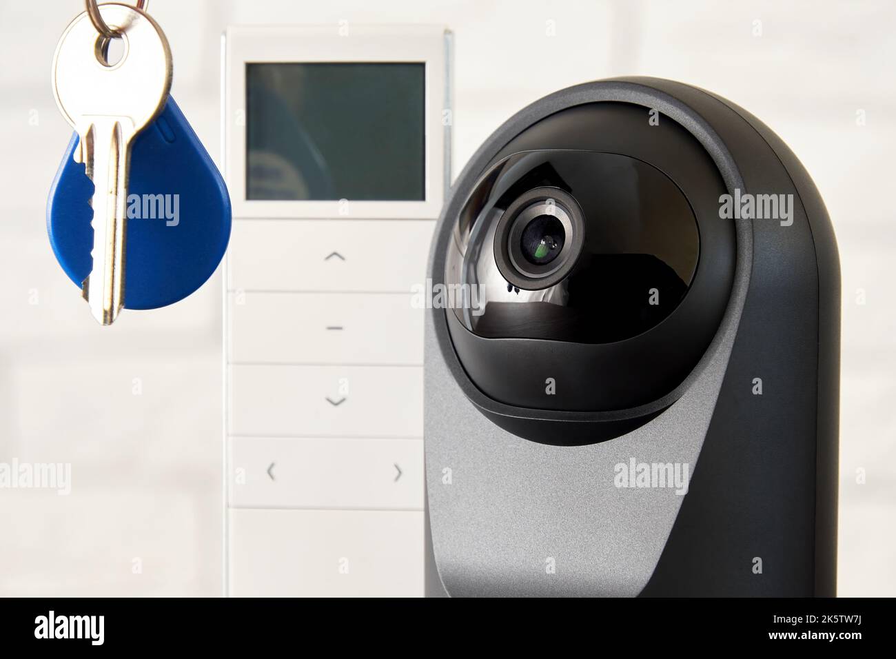 House keys, IP cam, wireless remote controller with display. Security