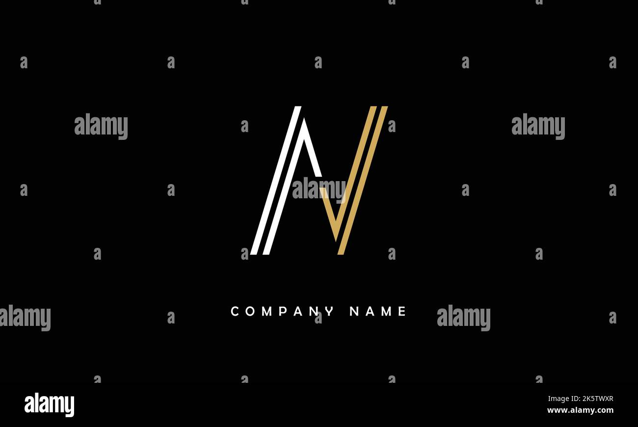 AV, VA Abstract Letters Logo Monogram Stock Vector