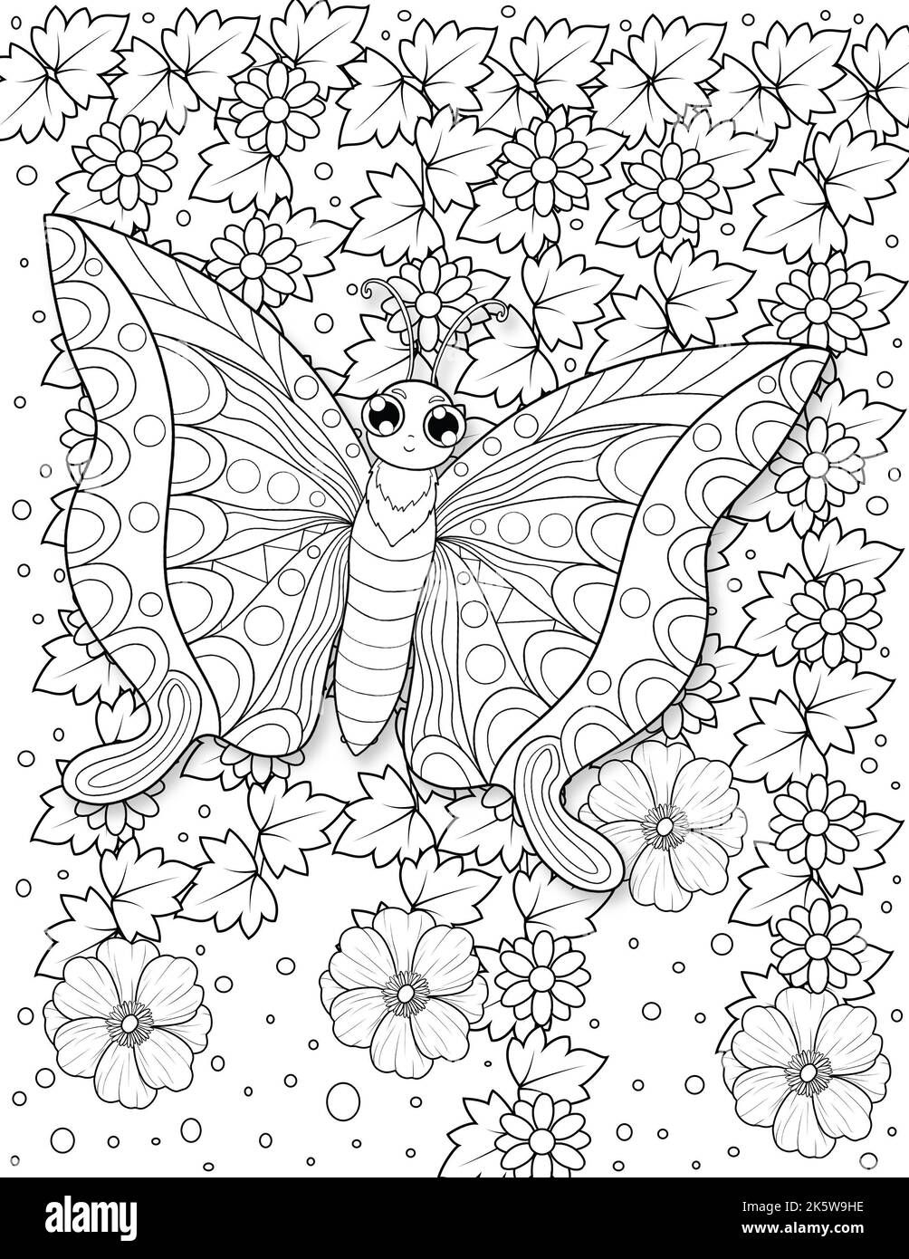 Butterfly coloring pages hi-res stock photography and images - Page 2 -  Alamy