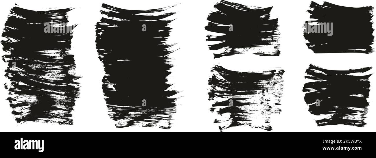 Flat Fan Brush Thick Short Background Mix High Detail Abstract Vector ...