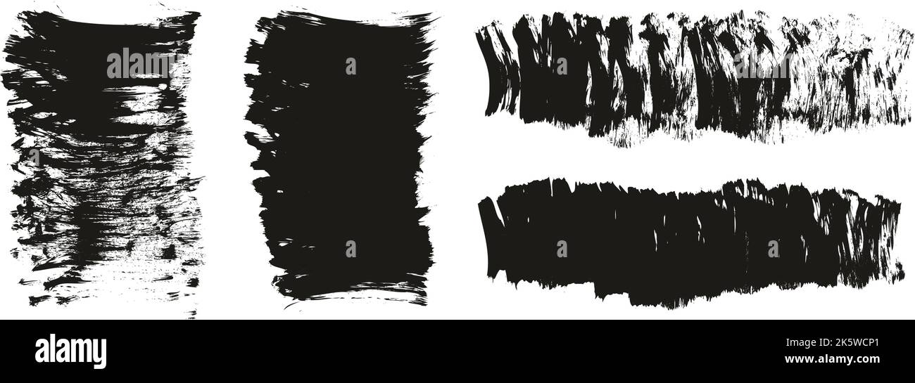 Flat Fan Brush Thick Short Background Mix High Detail Abstract Vector ...