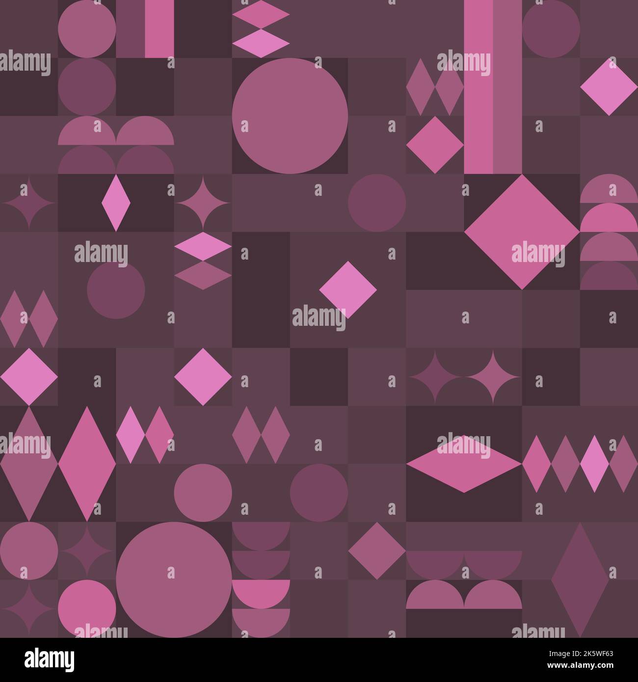 Geometric patchwork pattern. Seamless abstract shapes texture. Vector