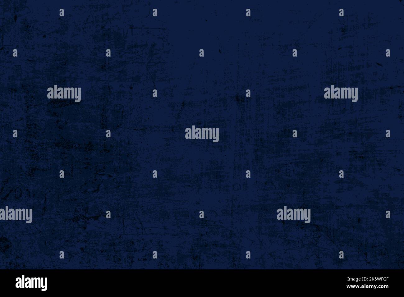 Grunge vector texture. Dark blue scratched brushed old wall vector background. Stock Vector